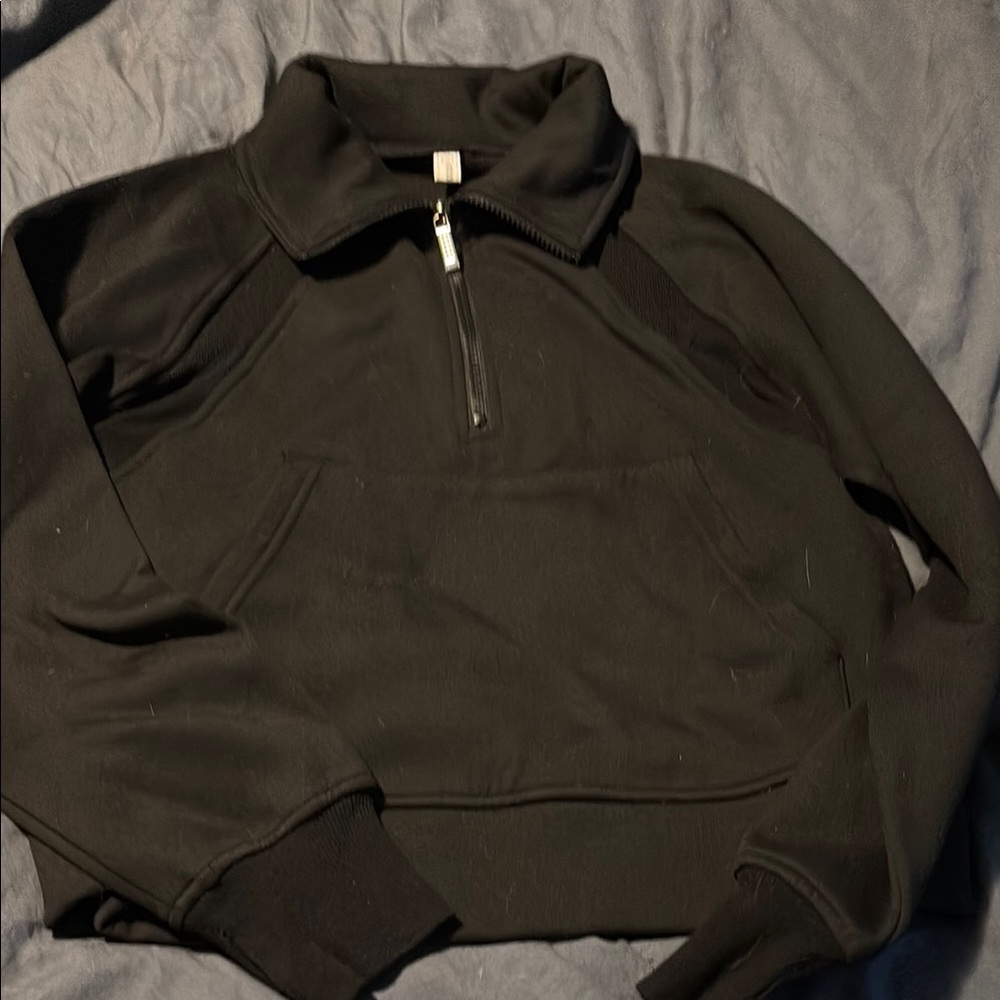 Ulu Black Zip Up Sweater Classic and Versatile